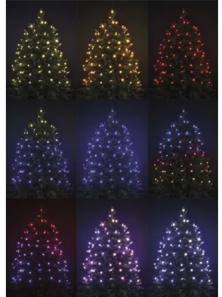 LED RGB Karácsonyi kültéri lánc 96xLED/72 mód 13m IP44 + távirányító