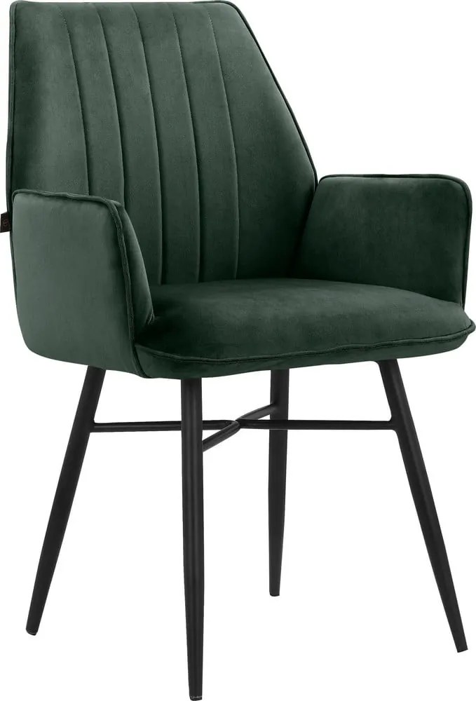 Zöld kárpitozott étkezőfotel szett 2 db-os Anzo – Støraa