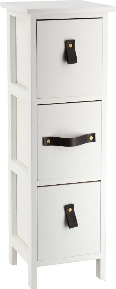 Fürdőszoba szekrény Vero fehér Mdf Bőr Utánzat Kozmetikai Tartók