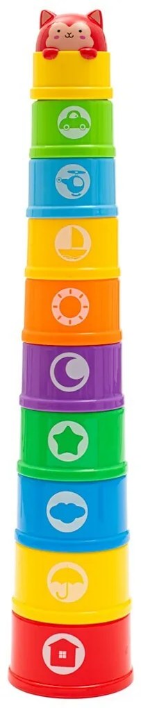 Baby Mix oktató csészék dallammal, 10 db