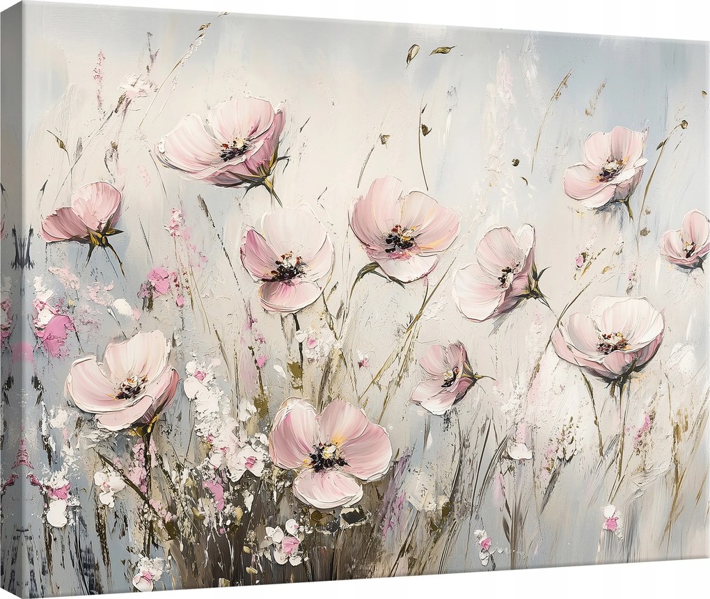 Vászonkép Falra Virágok Absztrakció Hálószobába Nappaliba Konyhába 120x80