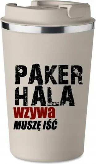 Prémium Termo Bögre bézs fiúnapi ajándék Paker Edzőterem KT_344