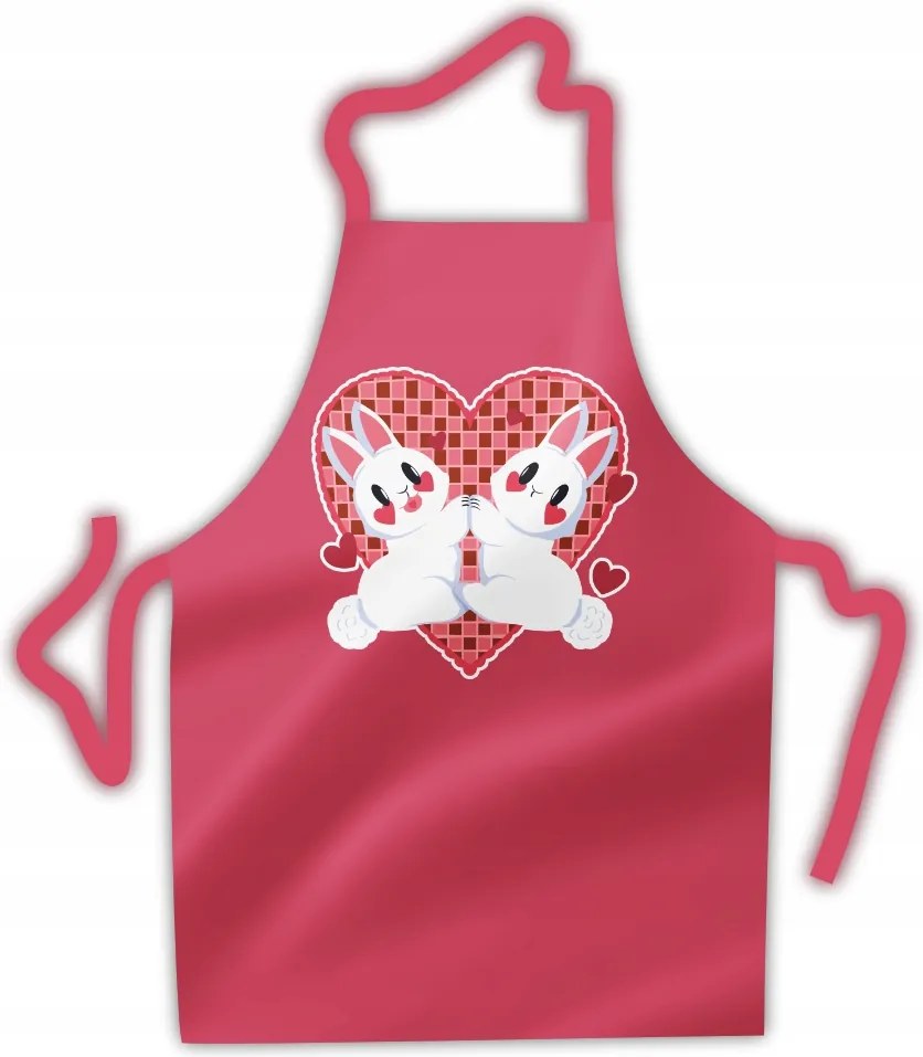 Konyhai kötény Szerelmes Nyulak anime tökéletes ajándék Valentin napra