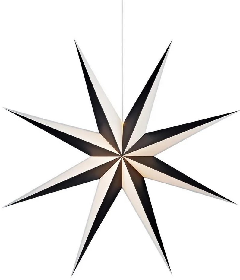 Markslöjd 704174 - Karácsonyi dekoráció ALVA 1xE14/25W/230V fekete/fehér 75 cm