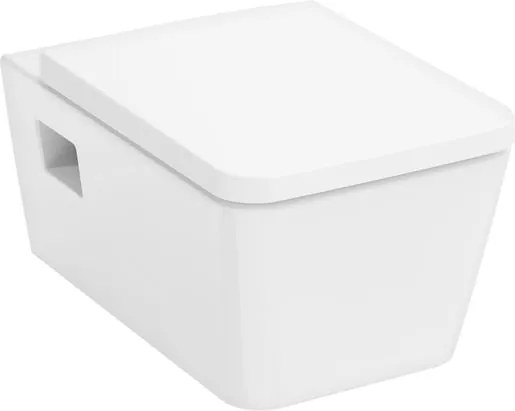 Hansgrohe EluPura Original Q wc soft close ülőkével felakasztható fehér fényes felülettel hátsó kifolyással 61182450