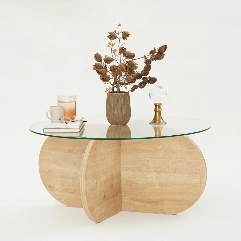 Konferenciaasztal Bubble Sapphire Oak