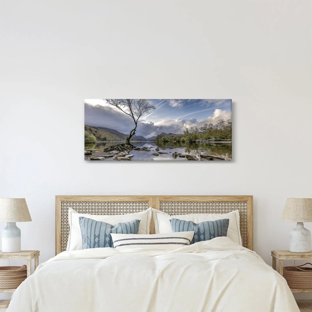 Folyó a fa mögött képe (120x50 cm)