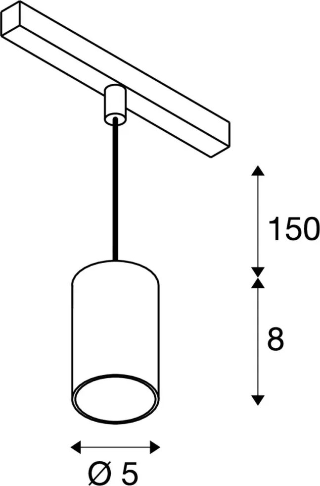 SLV 48V SYSTEM 1006773 Sínreflektor 1x8.7W/LED 2700K 650lm IP20
