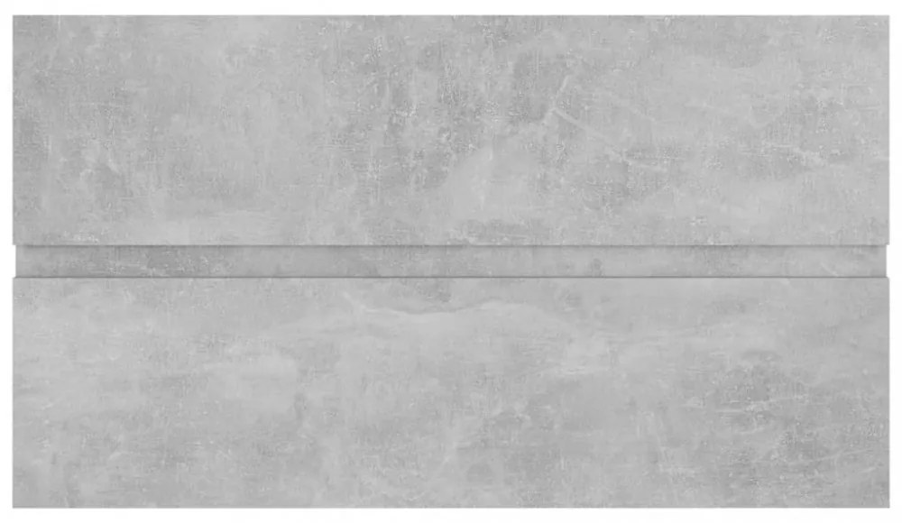 betonszürke szerelt fa mosdószekrény 80 x 38,5 x 45 cm