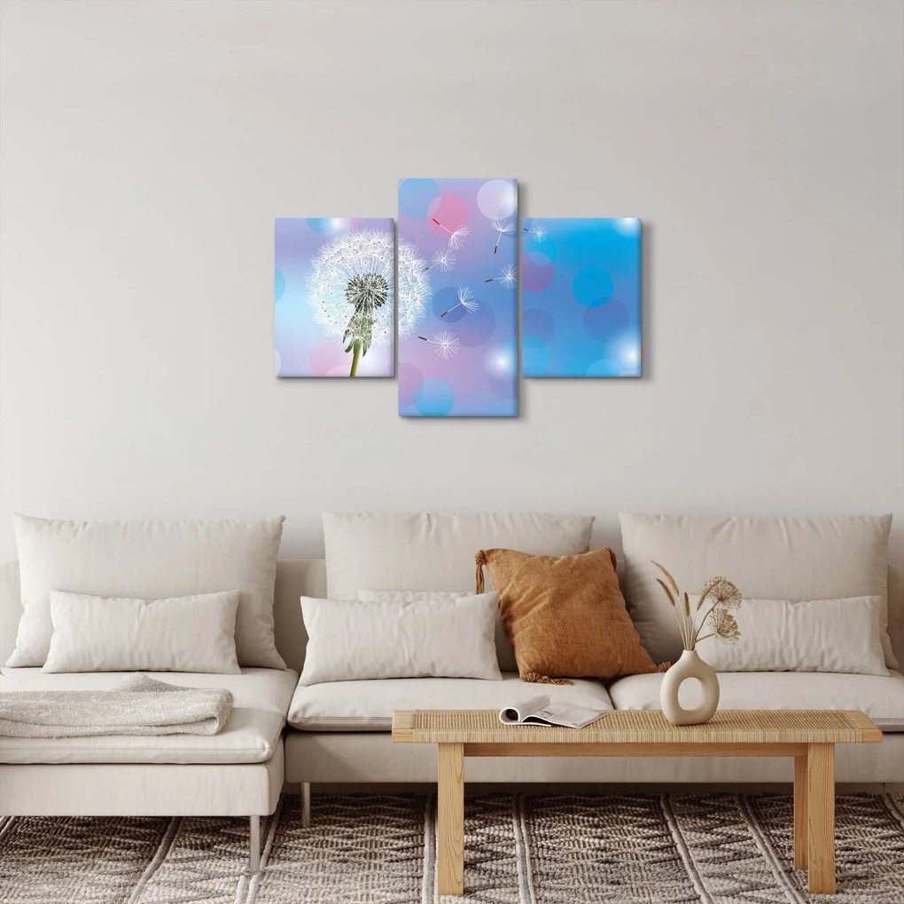Kép - Pitypang a szélben (90x60 cm)