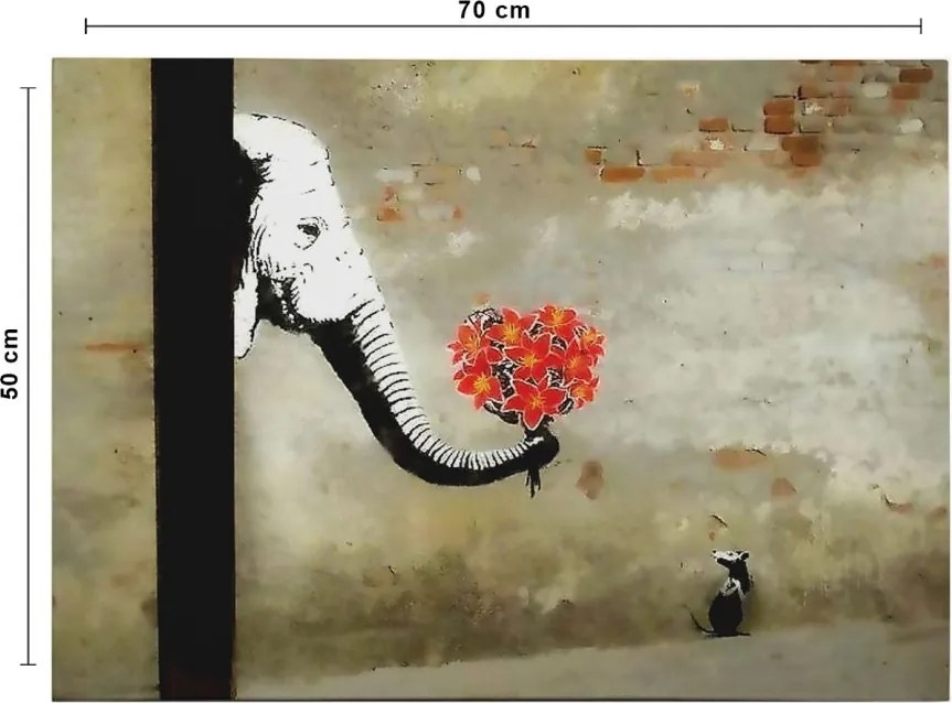 WY116 Banksy vászonkép, 50 x 70 cm