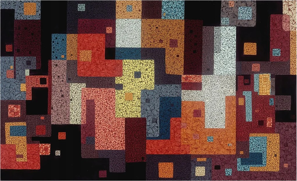 Design fotótapéta Flizelin falra Színes formák 416x254 Ragasztó