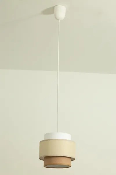 Brilagi - Kábeles függeszték RESNA 1xE27/60W/230V átm. 20 cm krémszínű/bézs