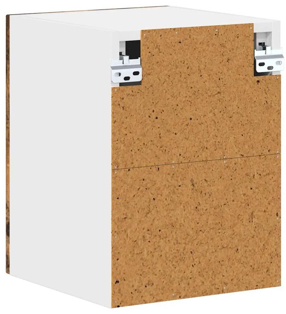 Fali konyhaszekrény 2 pcs Füstölt tölgy 30 x 31 x 40 cm Faanyag