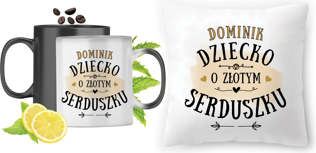 Dominika Mágikus bögre fényképes nyomott mintás párna szett