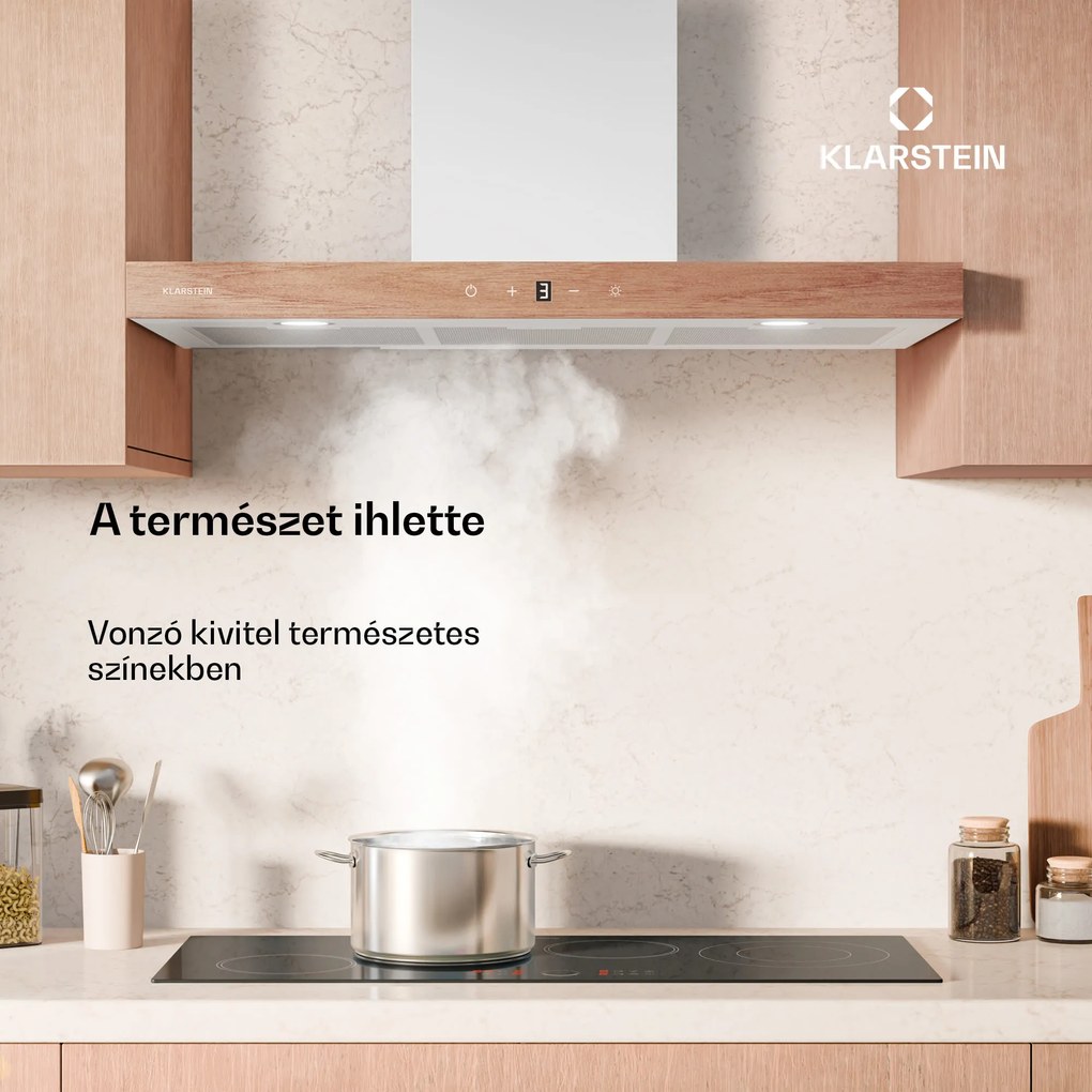 Klarstein ZenFusion T páraelszívó, 881,6 m³/h, A++, 210 W DC, 47 dB, elszívás/recirkuláció