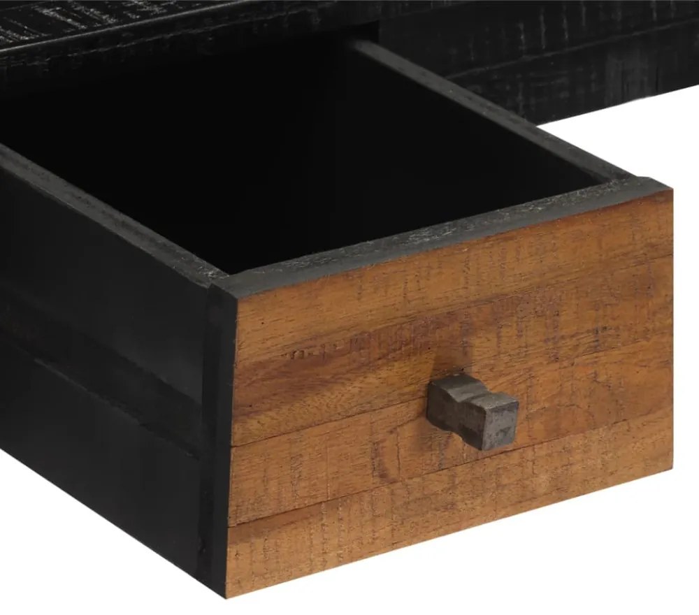tömör újrahasznosított tíkfa íróasztal 117 x 56,5 x 75 cm