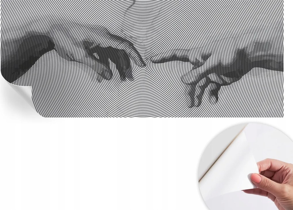 Öntapadós Dekoratív Fotótapéta Hálószobába Hipnotikus kezek 250x104