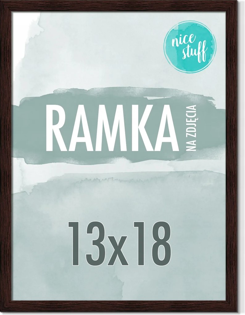Képkeret 13x18 B6 Képkeret 18x13 sötétbarna barna