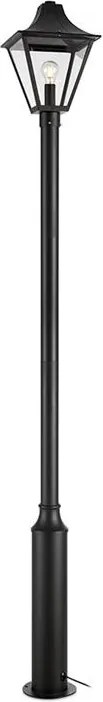 MARKSLÖJD 108171 GARDEN Kandeláber Fekete, Átlátszó LED IP44