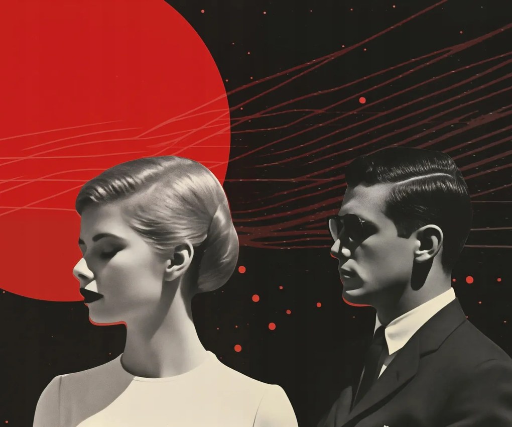 Poszter 60x50cm Futurisztikus Retro Elegáns