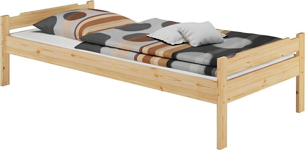 Ágy, natúr, 90x200, LIVIO