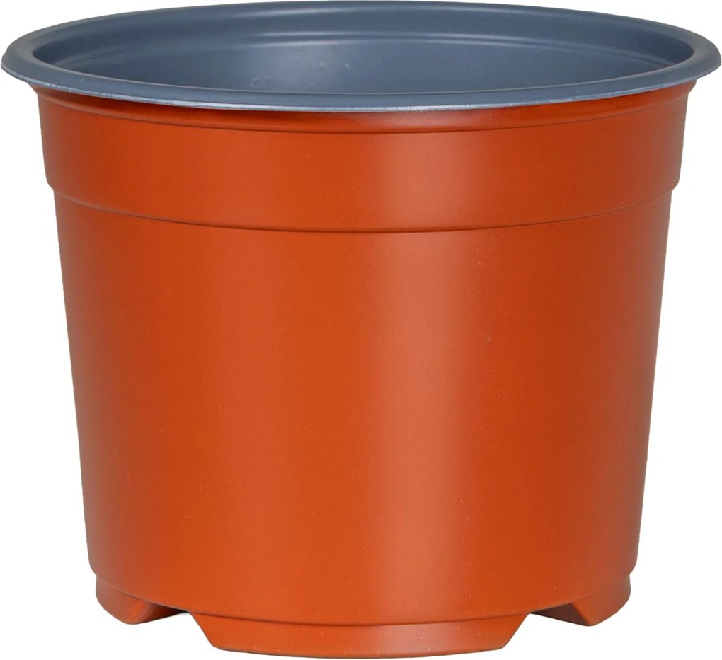 vidaXL Virág Cserép 50 pcs Terrakotta Ø 15 x 12.5 cm Műanyag