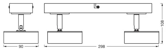 Ledvance - LED Spotlámpa DECOR PLUTO 2xLED/4,8W/230V