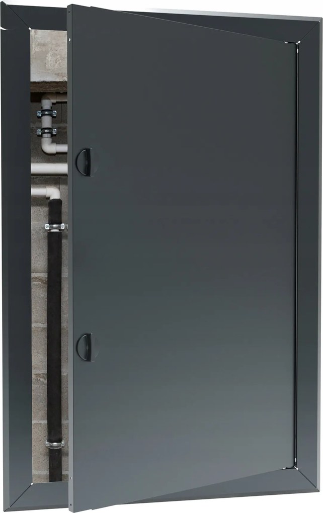 Revíziós ajtó fém fedél inst 60x90 grafit