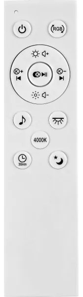 Rabalux - RGB LED dimmelhető mennyezeti lámpatest hangszóróval LED/18W/230V + távirányító