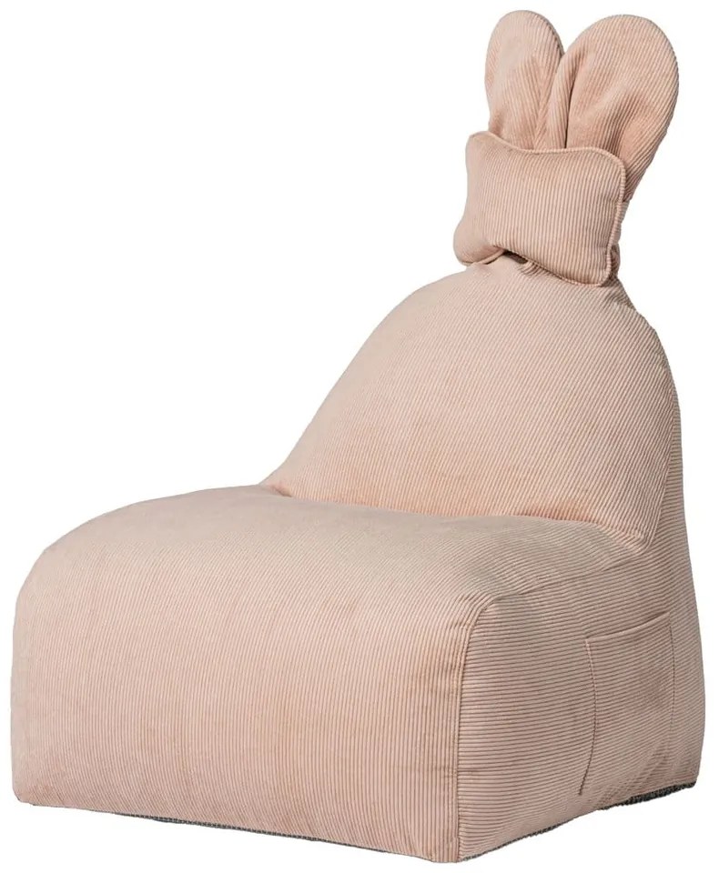 Világos rózsaszín gyerek babzsák Funny Bunny – The Brooklyn Kids