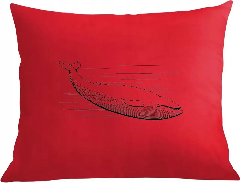 Párna párnahuzat vagány nyomott mintás Bálna