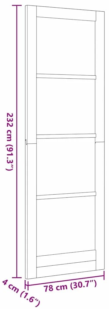 Belső Ajtó ORKDAL Barna 78 x 232 cm Furnér