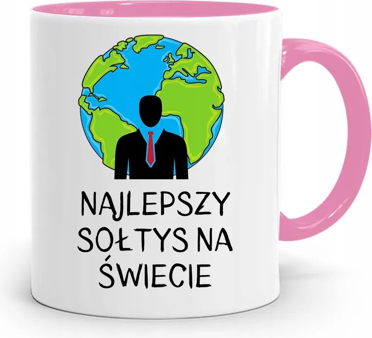 Szolnoknak Rózsaszín Bögre A Világ Legjobbja fényképes nyomtatással