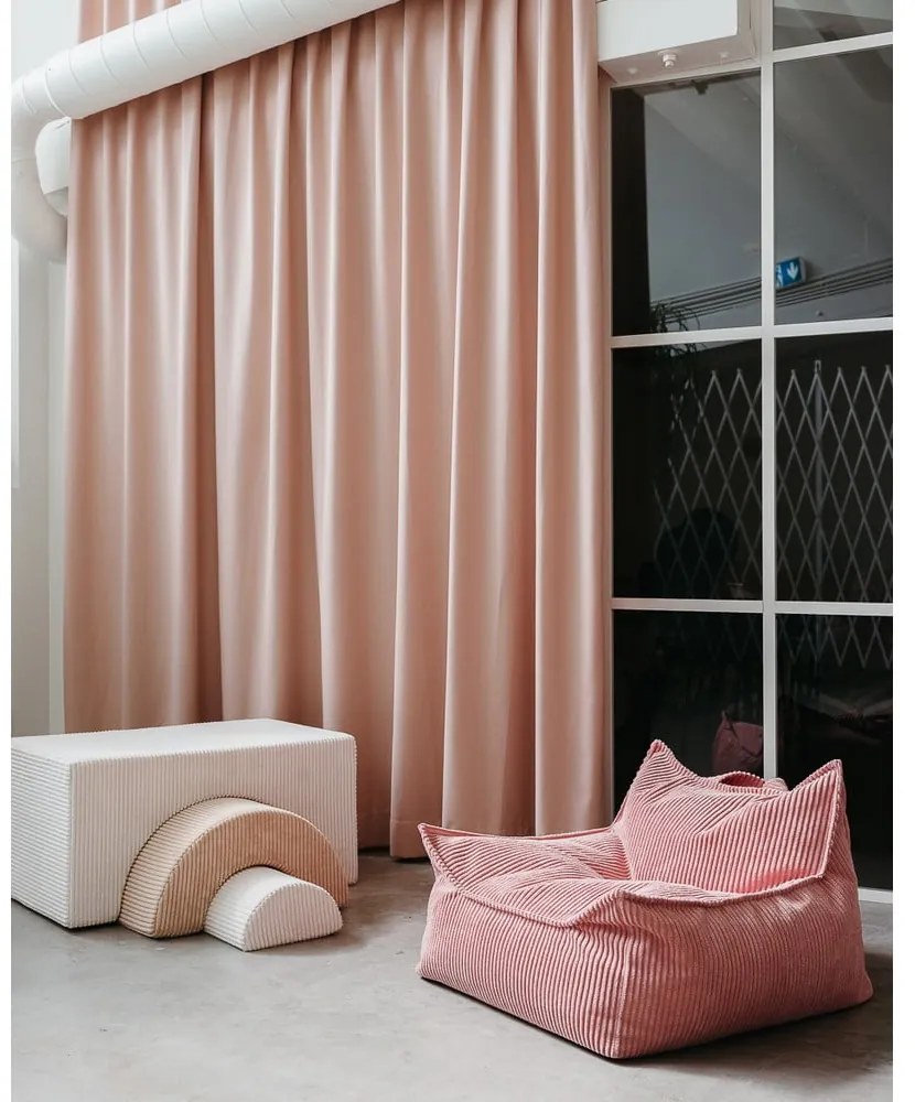 Rózsaszín kordbársony gyerek babzsákfotel Chair – Wigiwama
