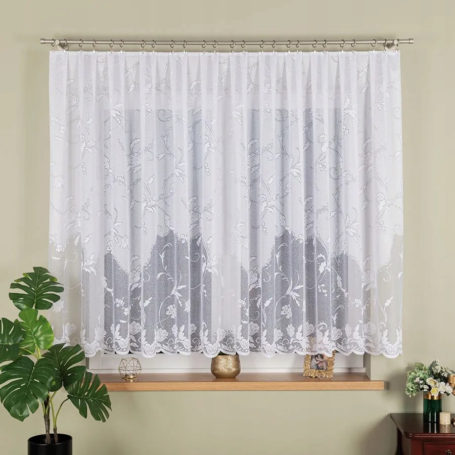 Mg Függöny 23418M Fehér 200x150cm Kész Szalaggal M