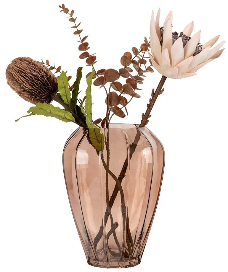 Barna üveg váza (magasság 29 cm) – House Nordic