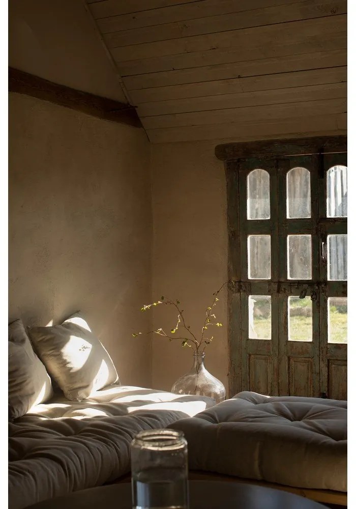 Senza Natural Clear/Olive Green lábtartó - Karup Design