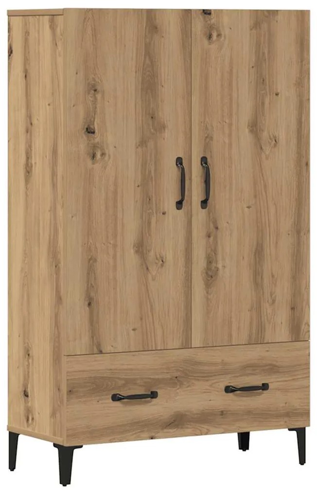 Highboard artisan tölgy 70x31x115 cm gépi úton előállított fa