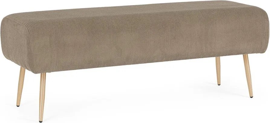 Szürkésbarna párnázott pad Olga – Bizzotto