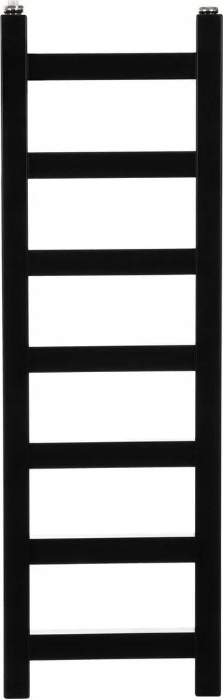 Dekoratív fürdőszobai radiátor Orchid 77/25 keskeny Fekete
