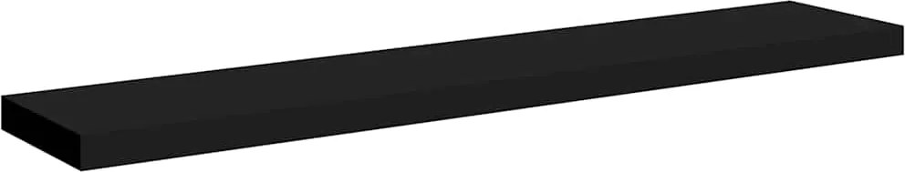 vidaXL fekete MDF lebegő fali polc 120 x 23,5 x 3,8 cm