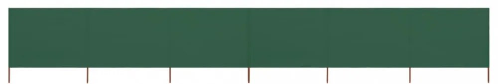 zöld szövet 6-paneles szélfogó 800 x 160 cm