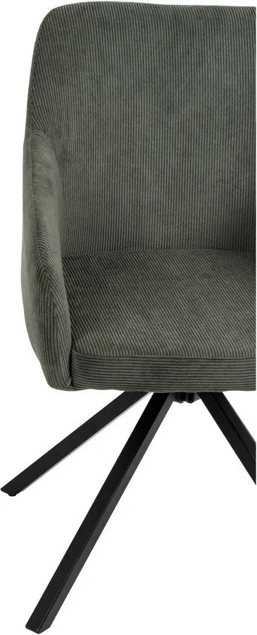 Zöld kárpitozott étkezőfotel Lunio – Bonami Essentials