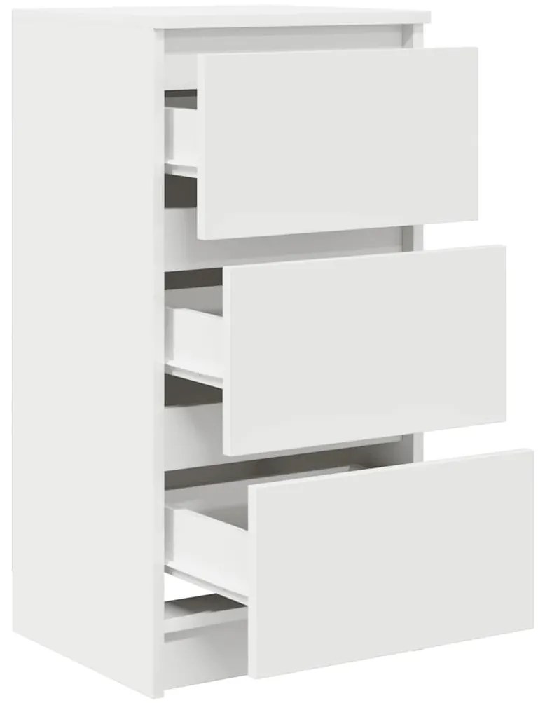 fehér szerelt fa tálalószekrény 37,5x35x76 cm