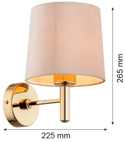 Argon 4727 - Fali lámpa PONTE 1xE27/15W/230V