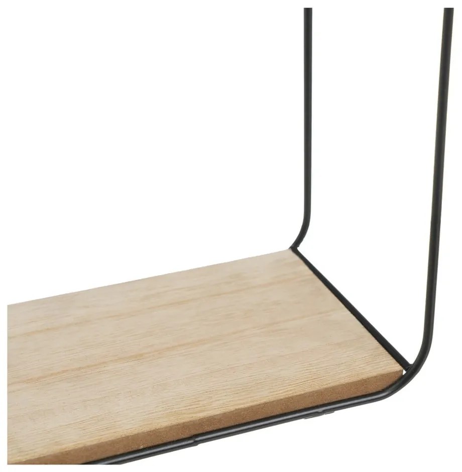 Fekete-natúr színű polc készlet 2 db-os 21 cm – Casa Selección