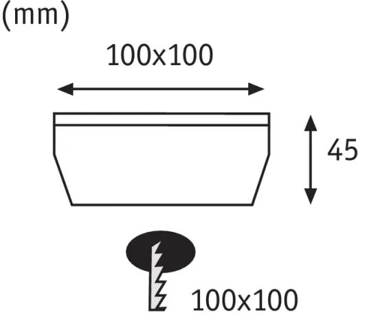 Paulmann 93774 - LED/0,24W IP67 napelemes CUBE 1,2V járólámpa