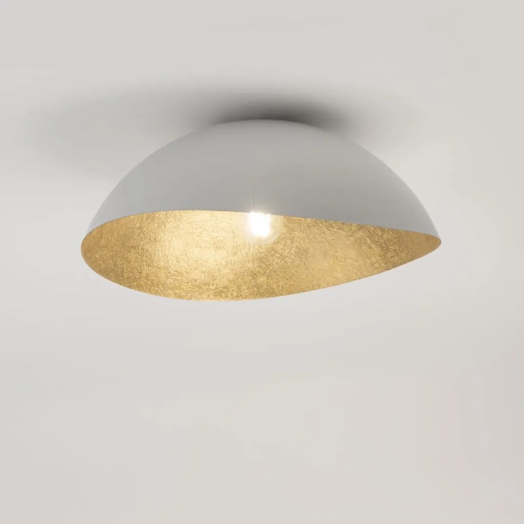 SIGMA LIGHTING 40612 SOLARIS Loft Mennyezeti Lámpa Fehér, Arany E27 IP20