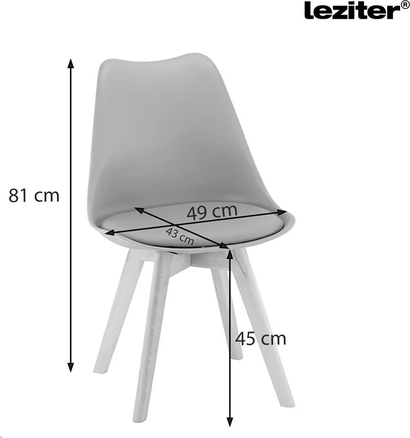 Silla étkezőszék 8 db fehér színben